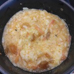 ゆで太郎 - 朝そば納豆480円、クーポンで海老天150円が無料、先ずは卵かけご飯(2024.11.24)