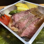 盛岡グランドホテル - 料理写真:牛ロース肉のステーキ オニオンソース