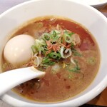 つけ麺 なごむ - えび味噌スープ美味い