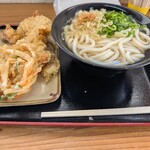 こだわり八輻 - かけ中+ちく天・かき揚げ・とり天