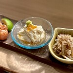 串揚げ 六角亭 - 前菜3種