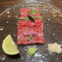 江戸焼肉 - 刺身　三種食べ比べ