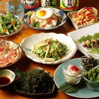 2 5時間飲み放題込み 大満足のかりゆしコース 花唄 広尾店 ハナウタ 広尾 沖縄料理 食べログ