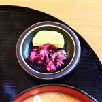 やぶ善 - 箸休めの"お漬物"。