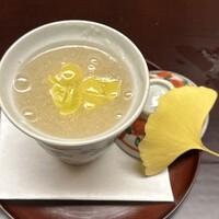 徳ㇵ本也 - 蕪のみぞれ餡　鱈の白子　銀杏