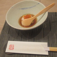 北新地 君しま -  先ずは夏野菜といくらの椀物