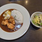 クロカフェ - 料理写真:ハヤシライス、から揚げ追加