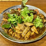 大衆中遊華食堂 八戒 - 3種あいがけ、トンカツトッピング