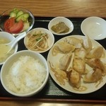 哈爾濱飯店 - 焼餃子定食。一番好きなメニュー(*´˘`*)♡