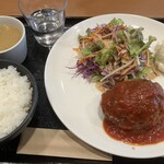 ワイン食堂アレコレ - ハンバーグステーキランチ