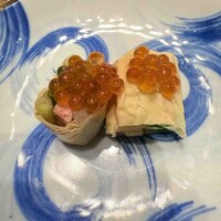 しゃぶしゃぶ　すき鍋　おもき 銀座店 - 湯葉巻１