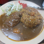 せきざわ食堂 -  メンチカツカレー４６０円