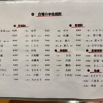 居酒屋鳥のぶ - ドリンクメニュー５