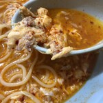 元祖ニュータンタンメン本舗 - ひき肉卵ニンニクスープ