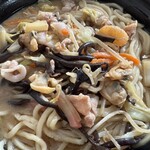 晴来軒 - （肉、海鮮）味噌ちゃんぽん！具沢山！完成！