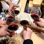 すしやのたい悟 - おすそ分けをいただき皆で乾杯♪(*^^)o∀*∀o(^^*)♪ありがとうございます♡