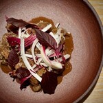 マンサルヴァ - 赤ワインで酸を効かせたパヴェッテ。
      これはこれで整っていますが、個人的にはいつもの仕立ての方が、より好みかな。