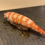 鮨 銀座おのでら 登龍門 - 車エビ¥980