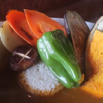 Surf Side Terrace - ジャガイモ、椎茸、ピーマン、カボチャ、人参、ナスのグリル