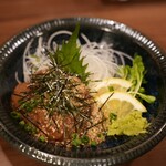 もつ鍋 笑楽 福岡本店 - ゴマ鯖感の伝わらない写真で申し訳ない