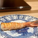 すし 良月 - 2024.11.  牡丹海老の炭火焼き