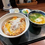 とき里 - かつ丼麺セット（1100円）