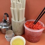 元祖ラーメン長浜家 - 卓上！