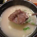 ソルロンタン食堂 -  ソルロンタン！写真よりも油少なくヘルシーだった。