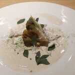 RISTORANTE IL NODO - シラスの発酵ソースとカリフラワー