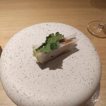 RISTORANTE IL NODO - アミューズ（かぶとからすみとトリュフ）