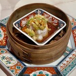 田中圭英 - 天草ヤイトハタ 焼き茄子 梅肉 九条葱