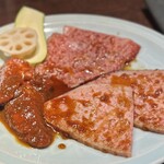焼肉 にくる - ハラミ、サーロイン、カルビ、野菜