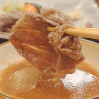 ざくろ TBS店 - 牛ロースバタ焼きを胡麻酢で