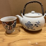 手打そば優心 - 湯呑と急須