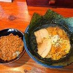 蔵 - 蔵特製ラーメン＋のり & ひき肉半ごはん