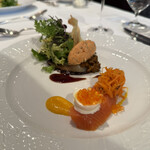 銀座 ハプスブルク・ファイルヒェン - 鱒　卵がプチプチ！！！カレーパウダーレンズ豆のラグー