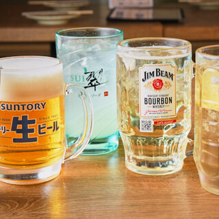 飲み放題も充実◆おすすめは角ハイボールとジャスミン茶割