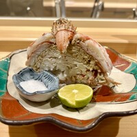 酒遊庵こてつ - 毛蟹甲羅盛り　半杯