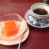 すし処 宮葉 - 食後のデザートとコーヒー