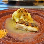 XIV Karuizawa Teppanyaki - Roasted Cauliflower with White Fish from the Japan Sea
