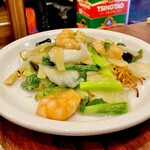 湖南人家 - 20241128海鮮焼きそば1,100円