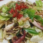 笑庵 -  「シーフード焼きそば」アップ