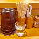 中華そば しば田 - 卓上調味料など