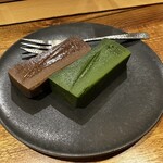 茶と菓と いい日 - テリーヌ（きなこ、抹茶）