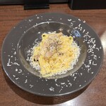 バルハチゴー - これはプラス料金したけど大盛りにはしてないのでコースの中のパスタの量はこのぐらい