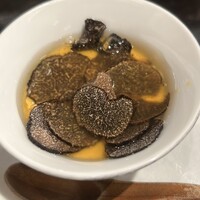 汐見 - 白子の茶碗蒸し黒トリフジェルかけ