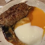 ヤキトリ まだらや - つくねタレ温玉