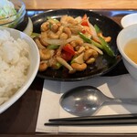 旬鮮たくま - カシューナッツ炒め定食