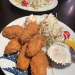 かき忠 - カキフライ。ポテサラも絶品！