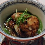 VANKA - 牡蠣の茶碗蒸し春菊のソース